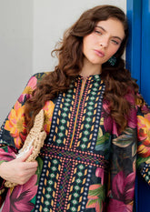 Jazmin New printed Swiss Lawn With Silk Dupatta Collection 3 piece Unstitched